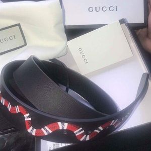 SOLLLDDD Snake Print GG supreme Gucci Belt